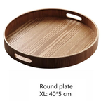 SacredHut | Slim, round serving trays made of wood
