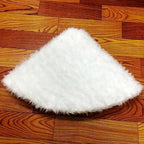 White Faux Fur Christmas Tree Skirt, 31–59 Inch Diameters - product view 6