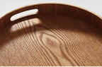 SacredHut | Slim, round serving trays made of wood