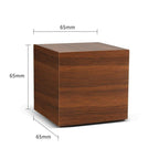 SacredHut | LED alarm clock in wooden cube shape