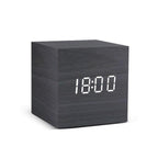 SacredHut | LED alarm clock in wooden cube shape