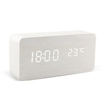 SacredHut | LED alarm clock in wooden cube shape