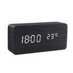 SacredHut | LED alarm clock in wooden cube shape