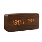 SacredHut | LED alarm clock in wooden cube shape
