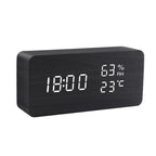 SacredHut | LED alarm clock in wooden cube shape