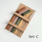 SacredHut | Glass straw - Set of 4