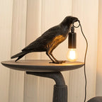 Raven Bird Lamp, Gothic Resin Accent Light with US Plug - product view 2