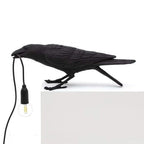 Raven Bird Lamp, Gothic Resin Accent Light with US Plug - product view 3