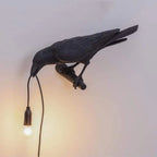 Raven Bird Lamp, Gothic Resin Accent Light with US Plug - product view 5