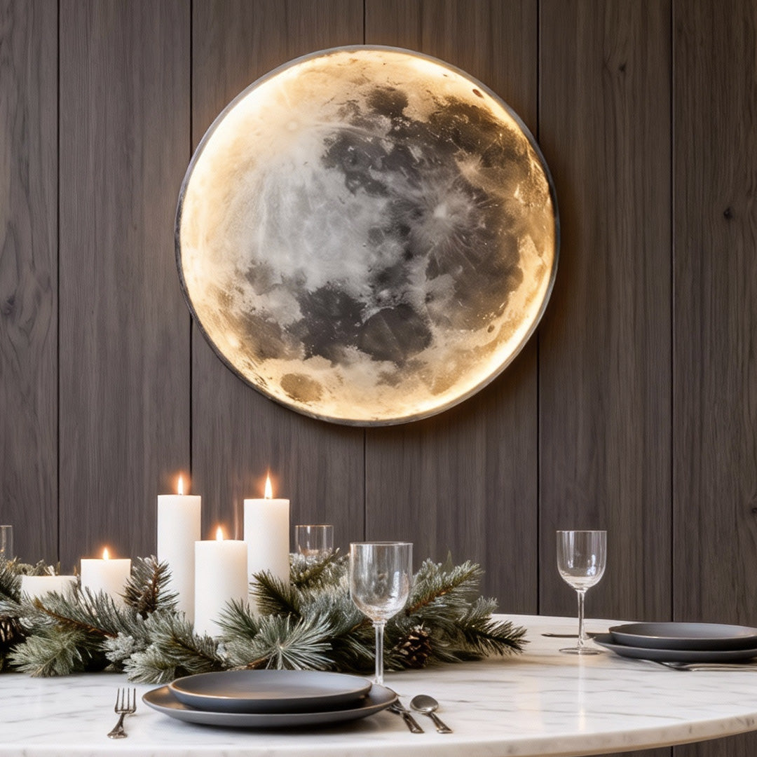 Full Moon LED Wall Lamp, 9.4 or 11.8 Inch Acrylic Wall Light — product view 3