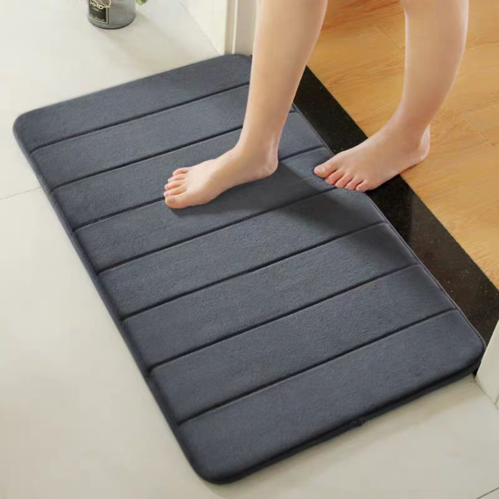 Soft Microfiber Bath Mat with Non-Slip Backing, 2 Sizes - product view 3