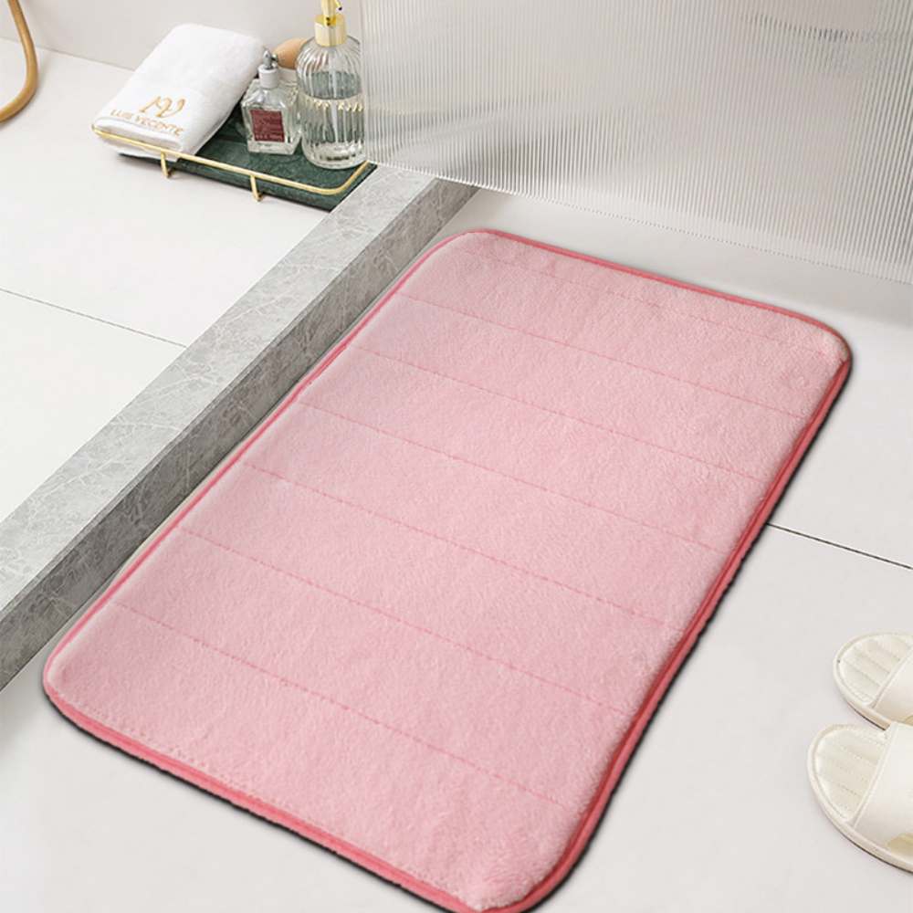 Soft Microfiber Bath Mat with Non-Slip Backing, 2 Sizes - product view 2
