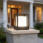 Square Garden Pedestal Light, Solar or Hardwired LED, IP54 — product view 8