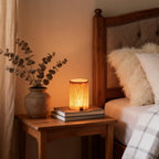 Wood LED Table Lamp, Rechargeable Touch-Control Bedside Light — product view 3