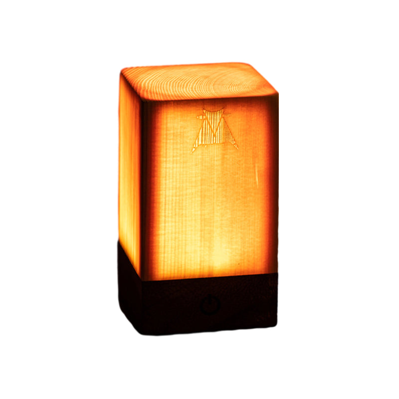 Wood LED Table Lamp, Rechargeable Touch-Control Bedside Light — product view 16