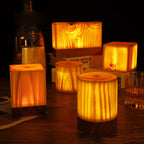 Wood LED Table Lamp, Rechargeable Touch-Control Bedside Light — product view 5