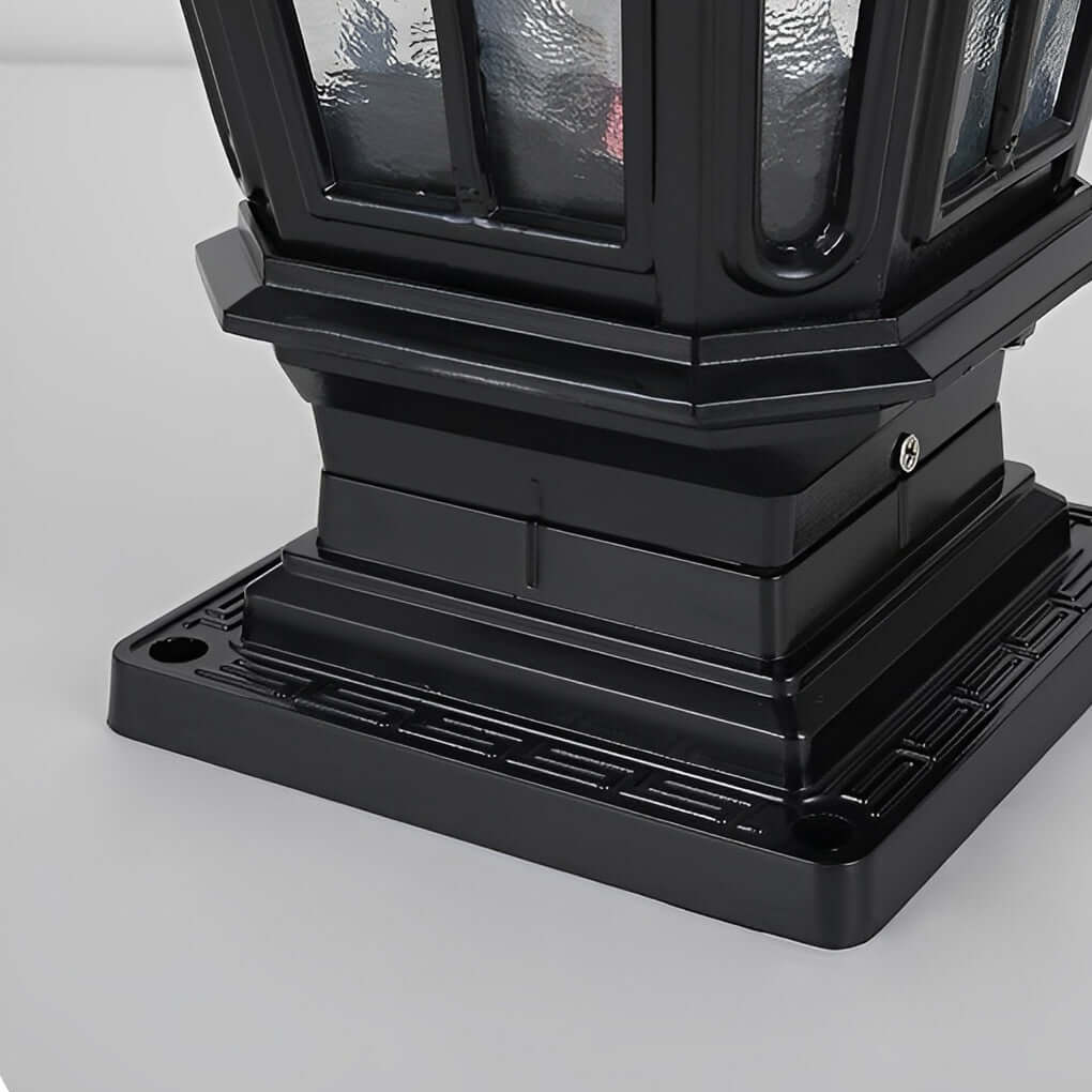 Pavilion Outdoor Pillar Lantern, Solar or Hardwired, IP65 — product view 11