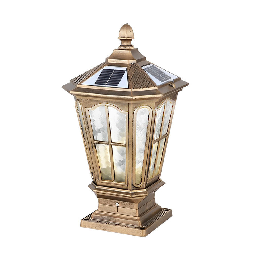 Pavilion Outdoor Pillar Lantern, Solar or Hardwired, IP65 — product view 14