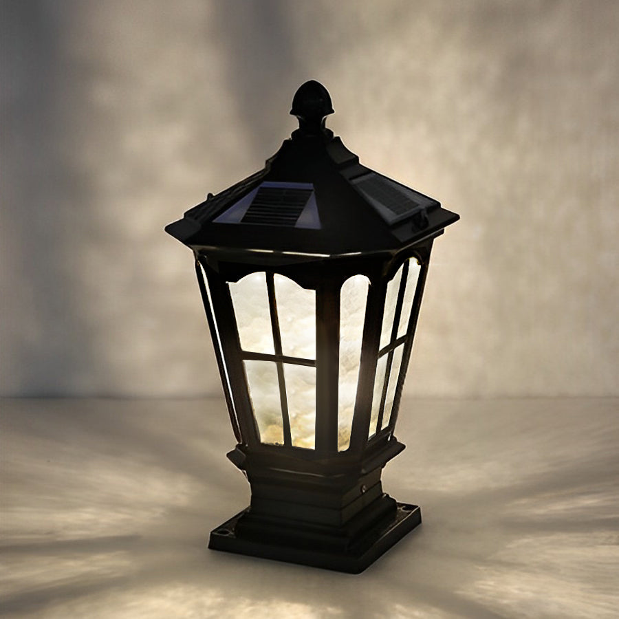 Pavilion Outdoor Pillar Lantern, Solar or Hardwired, IP65 — product view 8