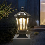 Pavilion Outdoor Pillar Lantern, Solar or Hardwired, IP65 — product view 6