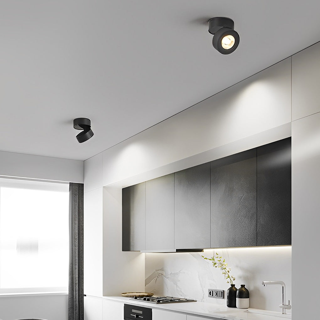 Adjustable LED Surface-Mount Spotlight, 7W Rotating Ceiling Light — product view 4