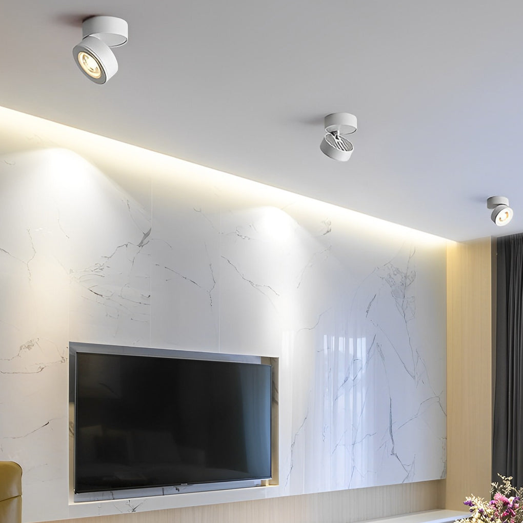 Adjustable LED Surface-Mount Spotlight, 7W Rotating Ceiling Light — product view 5