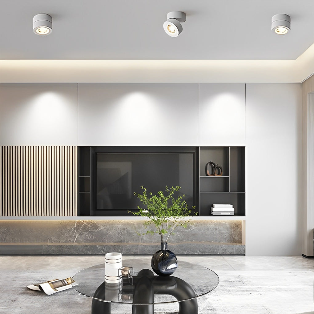 Adjustable LED Surface-Mount Spotlight, 7W Rotating Ceiling Light — product view 1