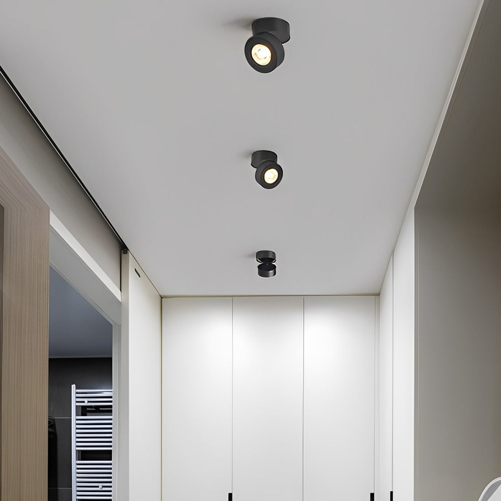 Adjustable LED Surface-Mount Spotlight, 7W Rotating Ceiling Light — product view 2