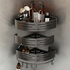 3-Tier Corner Shower Caddy, No-Drill Bathroom Organizer - product view 2