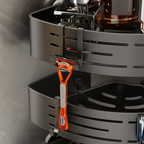 3-Tier Corner Shower Caddy, No-Drill Bathroom Organizer - product view 3