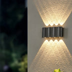 Wave LED Outdoor Wall Light, Up-and-Down Lighting, IP65 — product view 7