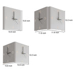 Square LED Wall Clock, Silent Backlit Clock with USB Charging — product view 9