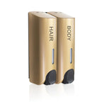 Wall-Mounted Shower Soap Dispenser, 1–3 Chambers - Gold, 2