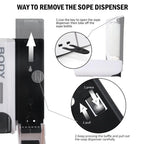 Wall-Mounted Shower Soap Dispenser, 1–3 Chambers - product view 12
