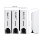 Wall-Mounted Shower Soap Dispenser, 1–3 Chambers - product view 25