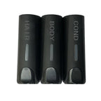 Wall-Mounted Shower Soap Dispenser, 1–3 Chambers - Black, 3